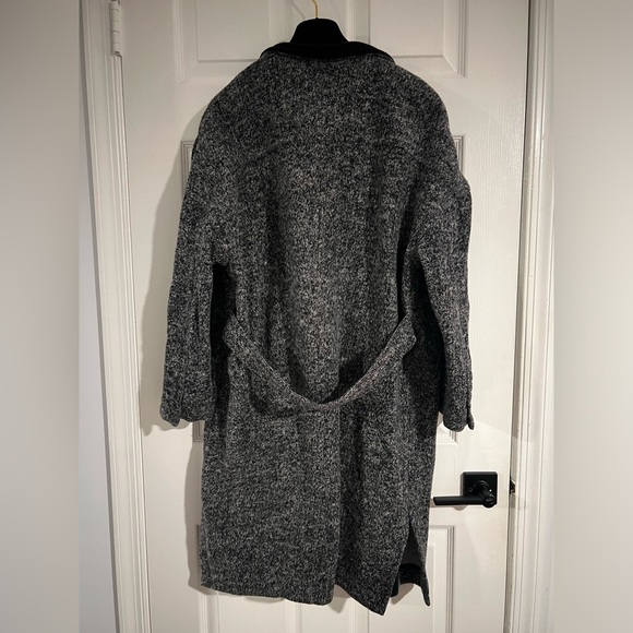 ATM Anthony Thomas Melillo Kimono Overcoat Heather Gray Women Size Small $795 - Picture 2 of 16